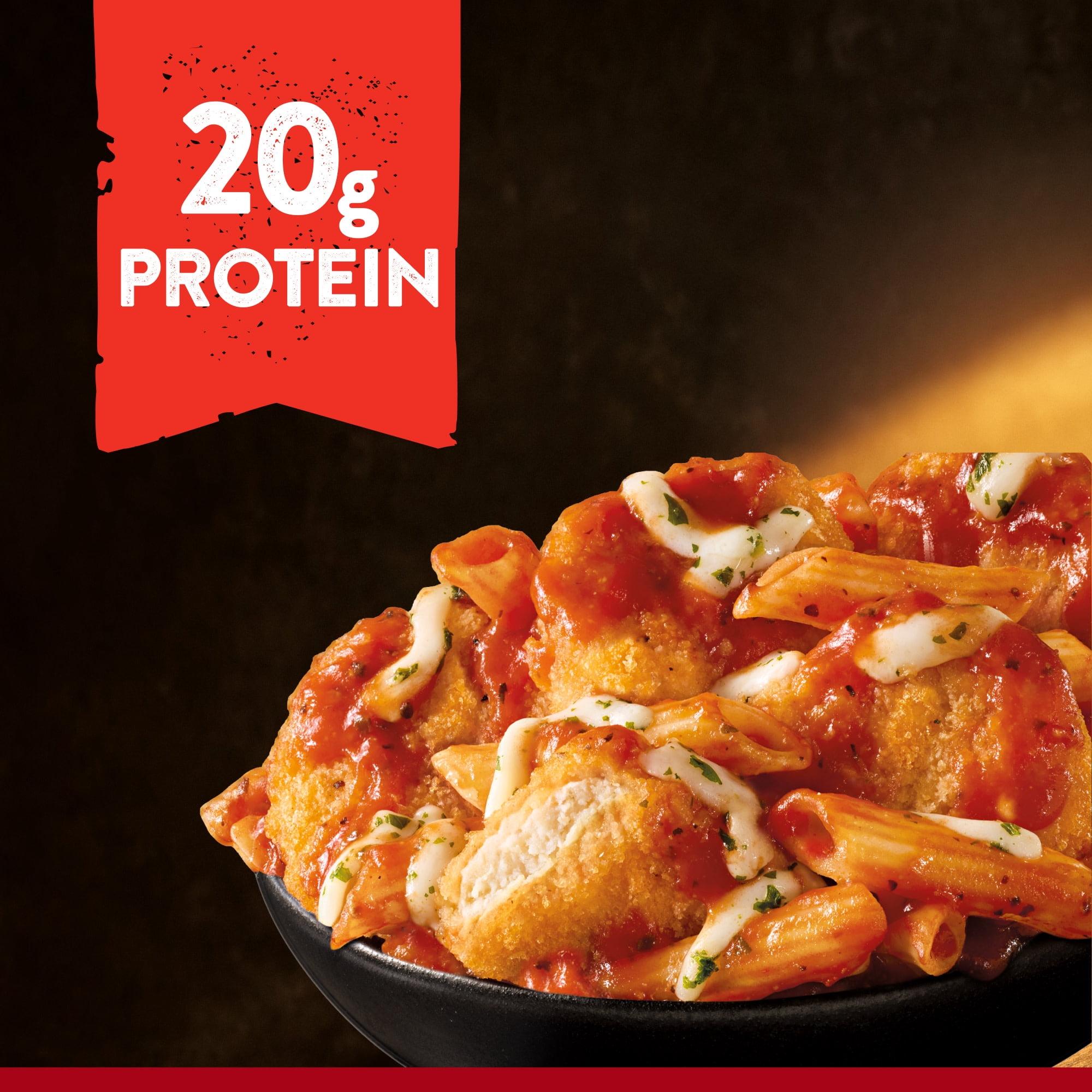 Banquet MEGA Bowls Chicken Parmesan, 20g Protein, Frozen Meal, 13.5 oz.