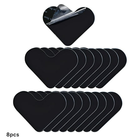 DERONA 8 Pack Rug Gripper,Double Sided Non-Slip Rug Pads Rug Tape Stickers Washable Area Rug Pad Carpet Tape Corner Side Gripper for Hardwood Floors and Tile