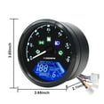 thumbnail image 3 of Digital Motorcycle Speedometer KM/H MPH Speedometer Tachometer Gauge Universal Multifunction Motorcycle Gauge, 3 of 6