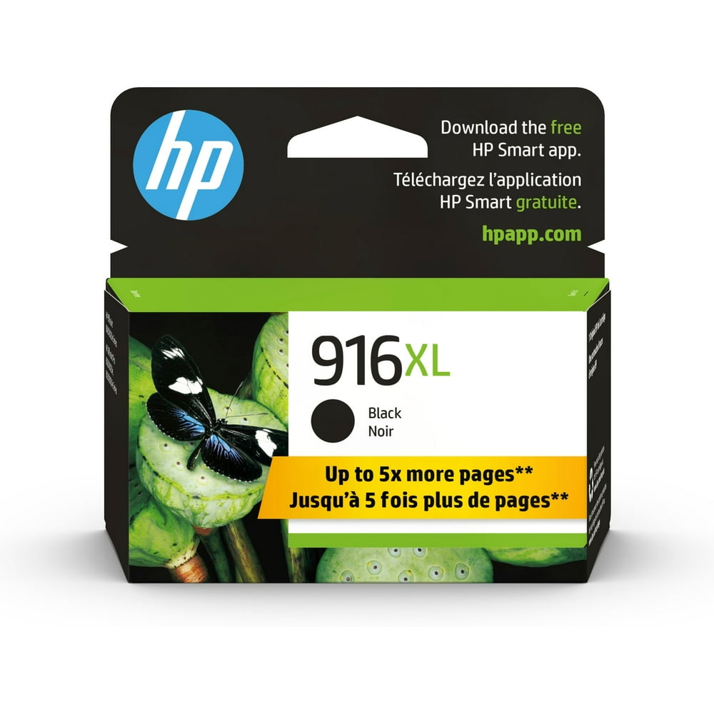HP 916XL High Yield Original Ink Cartridge, Black (3YL66AN)
