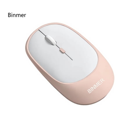 Binmer Pink Wireless Mouse Bluetooth Mouse(Bluetooth 5.0+Usb Slim Dual-Color Wireless Mouse Quiet Click Office Mouse Binmer Pink Wireless Mouse Bluetooth Mouse(Bluetooth 5.0+Usb Slim Dual-Color Wireless Mouse Quiet Click Office Mouse