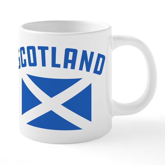 CafePress - Scotland Flag - 20 Oz White Ceramic Mega Mug