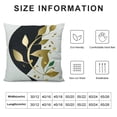 thumbnail image 5 of PRATYUS  Pillowcase Alphabet Decorative Pillowcase ABC Alphabet Flower Cushion Cover Square Pillow Case Suitable For Sofa Sofa Sofa Bedroom Car Last Name Initia AP-09 White, 5 of 5