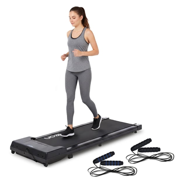 NEON Kit de Caminadora Corredora Eléctrica Walking Pad 1 HP 6 km/h + 2 Cuerdas Para Saltar de 300cm