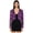 Purple, variant on Women's Shiny Sequin Party Jacket Open Front Cardigan Long Sleeve Glitter Cropped Blazer Bolero Shrug Light Blue One Size