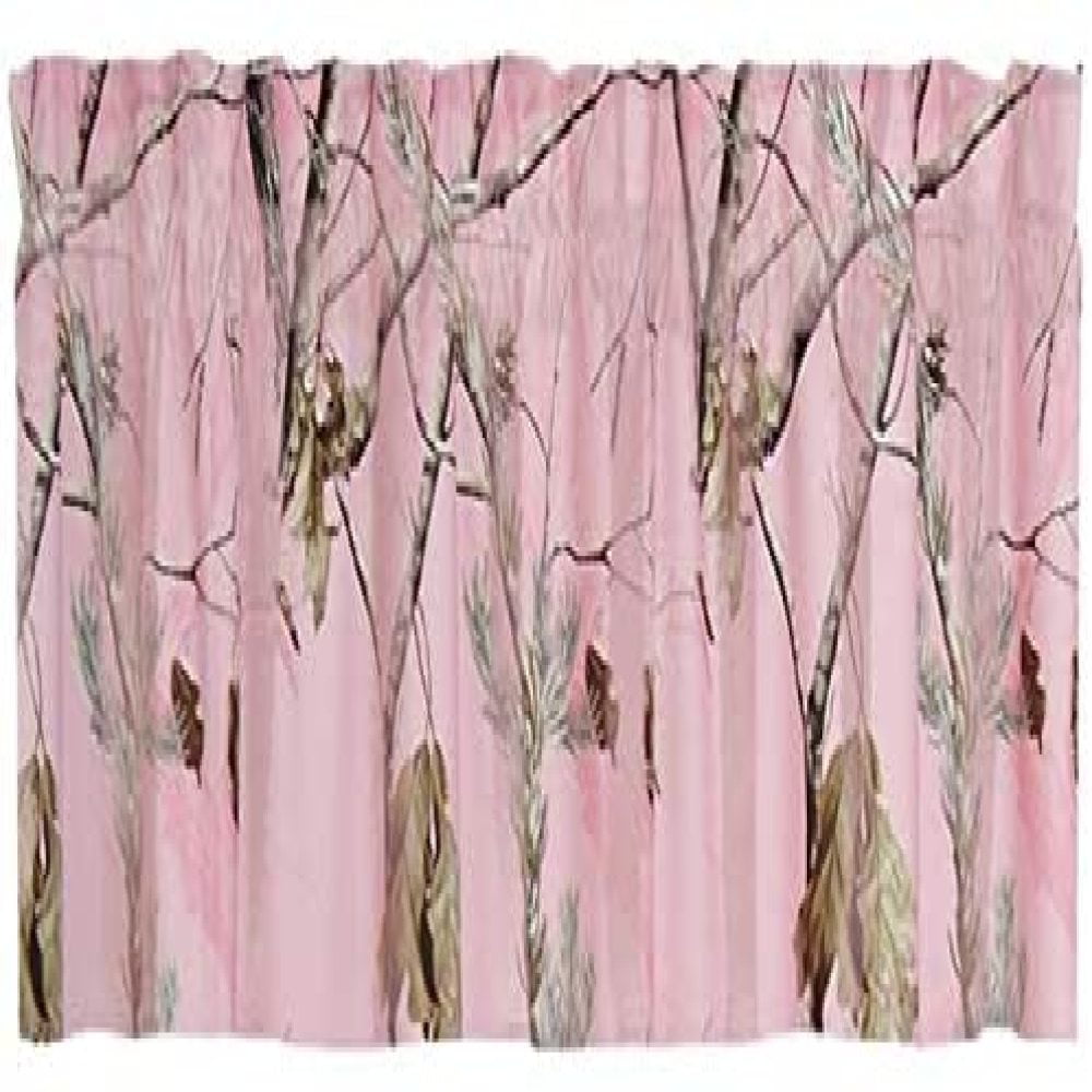 Pink RealTree AP Camo Window Valance Girls Outdoor Tree Camouflage Decor 60x14 
