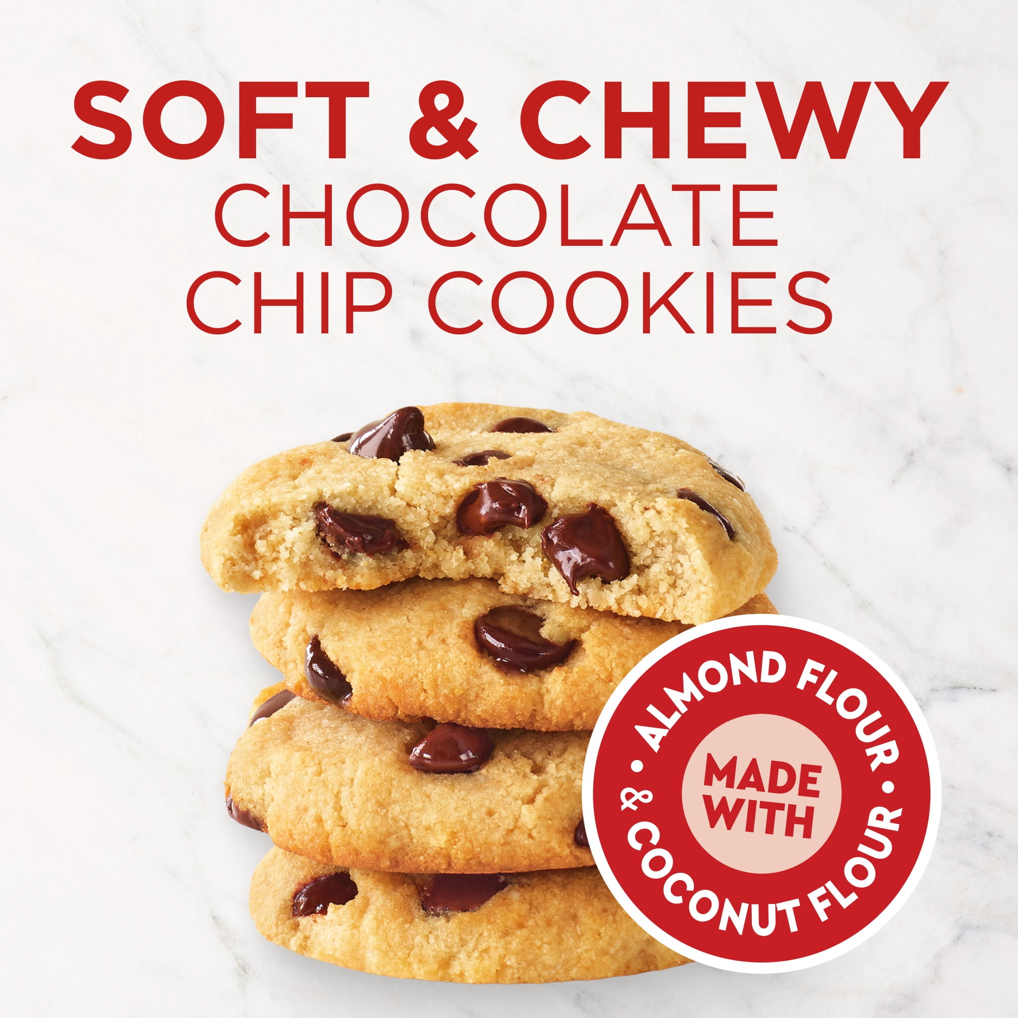 (6 pack) Duncan Hines Keto Friendly Chocolate Chip Cookie Mix, 8.8 oz.