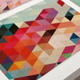 thumbnail image 2 of Manteles individuales de lino y algodón ecológicos con estampados únicos (MG0024-2) Geométricamente elegantes, 2 of 3