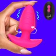 thumbnail image 1 of Bang! Bouchon Fessier Effilé Rotatif et Vibrant avec Télécommande - Pink, 1 of 8