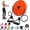 Orange, variant on Waist Sculptor, 2026 Upgraded Waist Twister with Arm Bands and Foot Massage, Waist Sculptor Twister Turntable with Waist Measurer, Ab Twister Board for Exercise, Legs, Buttocks, Hip Exercise