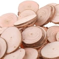 thumbnail image 4 of Paquete De 50 Piezas De Colgante Piezas De Artesanal Para La Decoración De Macarena Piezas de madera rústicas de la boda, 4 of 7