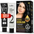 thumbnail image 2 of (5 pack) Herbishh Rapid Infusion Hair Color Cream – 1N Natural Black Hair Dye Permanent One Minute with Comb Applicator, Hair Color for Gray Hair Coverage, Ammonia-Free, Patented Korean Technology, 2.03 fl. O, 2 of 8
