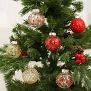 CHGBMOK Christmas Ball Ornaments 25PCS for Xmas Tree Decor 2.36 Shatterproof Christmas Tree Decorations White Gold