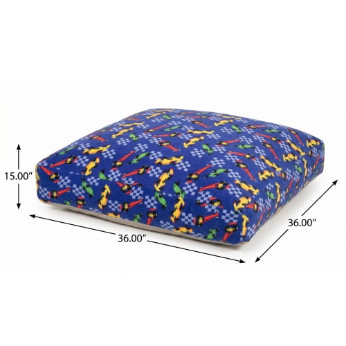 Sensory Crash Pad for Kids & Adults,Soft Landing Crash Mat with Foam Blocks,Removable and Washable Cover,Non-Slip Bottom for Jumping, Relaxing & Play,36" x 36"
