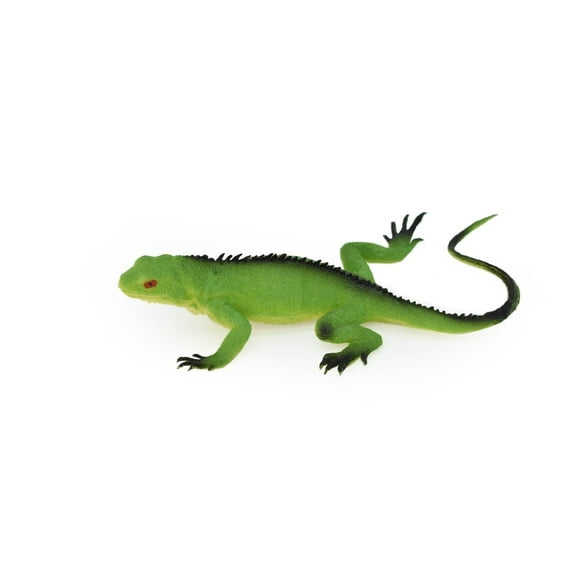 Lizard, Green Forest Lizard, Reptile, Very Realistic Rubber Figure, Model, Hand Painted Figurines, 7" RI12 B259