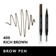 thumbnail image 2 of COVERGIRL Easy Breezy Brow All-Day Brow Ink Pen, 400 Rich Brown, 0.02 fl oz, Eyebrows, Eyebrow Pencil, Brow Pencil, Matte, Eyebrow Enhancer, Super-Fine Tip, Smudge Proof, Longlasting, 2 of 10