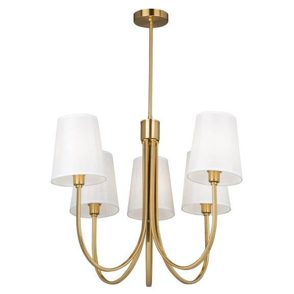 Artcraft Lighting Rhythm 5 Light Chandelier Brushed Gold