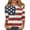 Red/White/Blue, variant on MEICHEN 4Th of July Shirts Women Patriotic Shirt American Flag 3/4 Sleeve Tops Memorial Independence Day Top Outfit Summer 250th Anniversary Tops