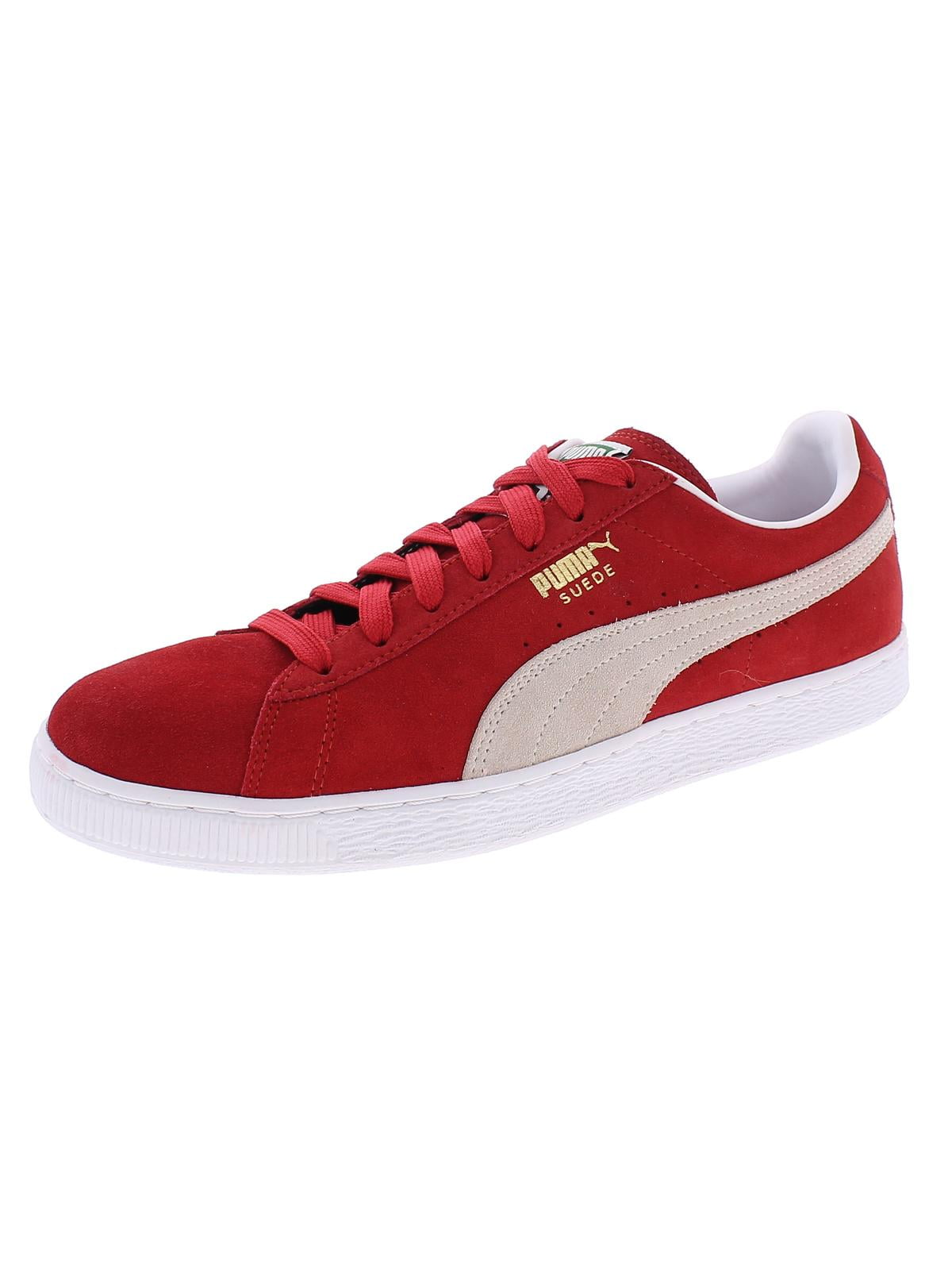 Puma Mens High Risk Suede Colorblock Sneakers Red 11 Medium (D ...