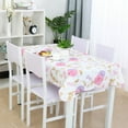 thumbnail image 4 of PiccoCasa Vinyl Tablecloth Rectangle 54" x 71" Purple Pink Flower Waterproof, 4 of 8