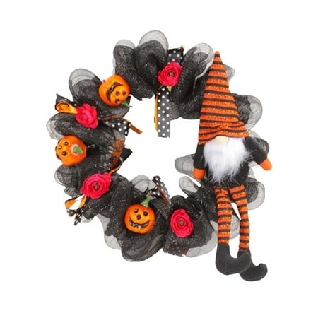 

Wreath Door Hanging Wreath Faceless Old Man Haunted House Decoration Pendant Horror Party Pendant