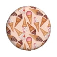 thumbnail image 4 of Spare Tire Cover, Ice Cream No.J9012 Wheel Cover Tire Covers For Trailers Car Truck Camper Universal Tire Covering Fits Diameter14"-17", 4 of 4
