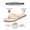 thumbnail image 2 of Sandalias tipo flip flop Project Cloud color beige de cuero vegano talla 9, 2 of 5