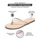 thumbnail image 2 of Sandalias tipo flip flop Project Cloud color beige de cuero vegano talla 9, 2 of 5