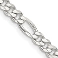 thumbnail image 1 of 925 Sterling Silver 4.5mm Figaro Chain Necklace Pendant Charm, 1 of 9