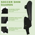 thumbnail image 3 of Soccer Shin Guards, Soccer Shin Pads EVA Cushion with Ankle Protection Youth Adults L Size Black, 3 of 7
