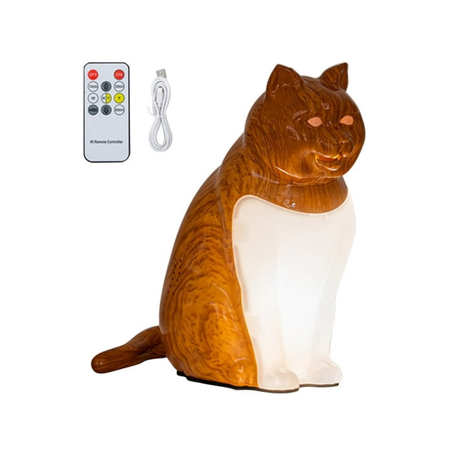 Cheapark Bedside Night Light With USB Charging Port Sound Activated Diffuser Decorative Table Lamp Gift Idea
