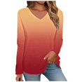 thumbnail image 2 of Ribbed Long Sleeve Tops for Women Womens Long Sleeve Tops Casual Womens Tshirts Long Sleeve Workout Tops for Women Womens Long Sleeve Longsleeve Tops Women White Dress Women Black Top, 2 of 5