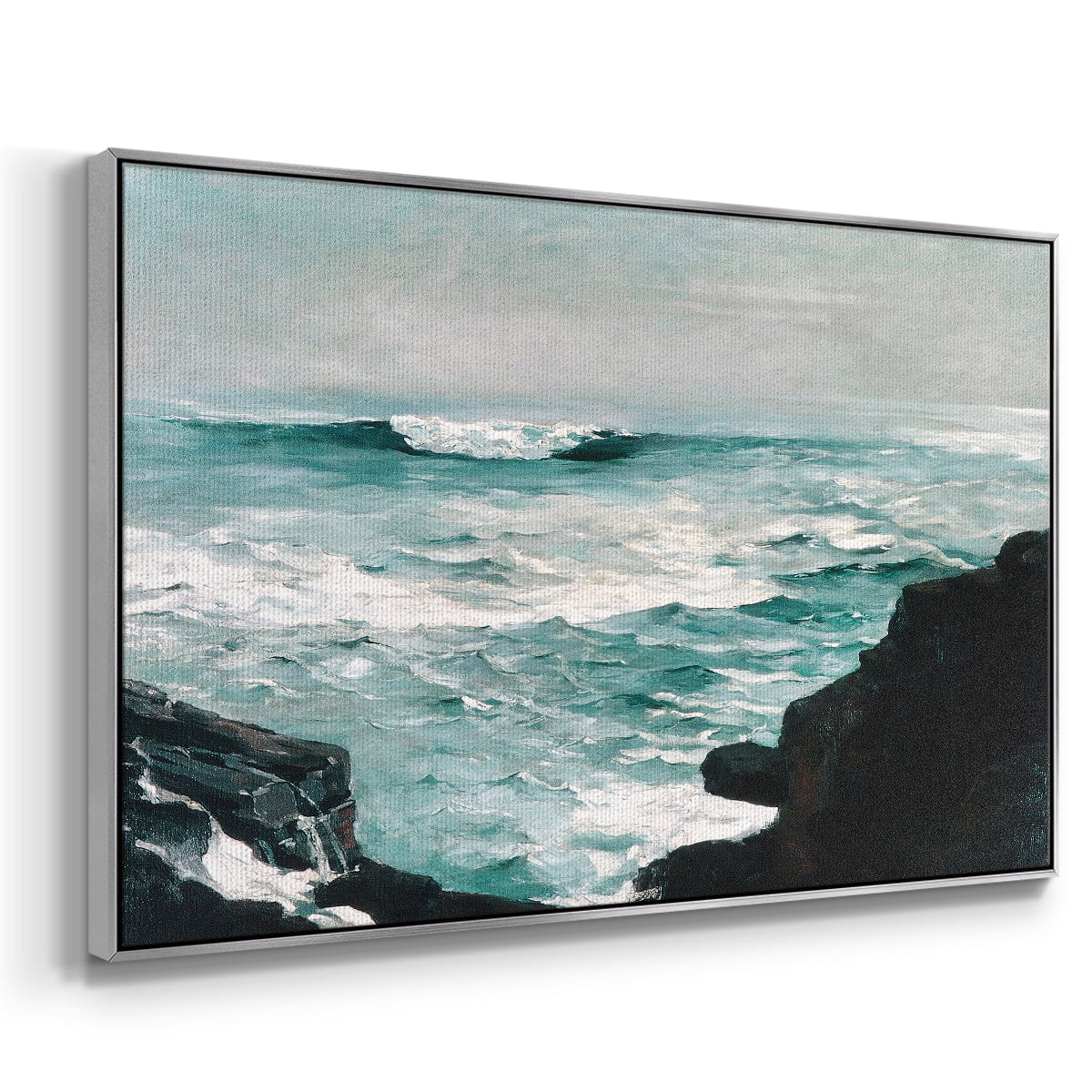 Vintage Landscape-CXXXVIII By Wexford Home Framed in Silver Wood Gallery Wrapped Canvas 27 in. x 41 in.