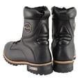 thumbnail image 4 of Milwaukee Leather Men's Classic Black Leather Lace-Up Logger Boots w/ Side Zipper MBM9095 8, 4 of 10