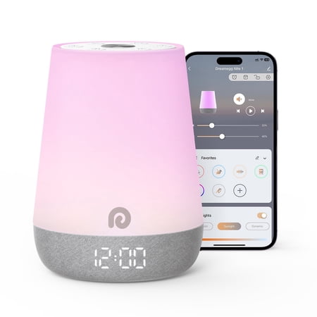 Dreamegg Sunrise Alarm Clock, White Sound Machine, Ok to Wake Alarm Clock with Night Ligh, 34 Soothing Sounds, App Control, Wake Up Alarm Clock for Bedroom Adults, Ideal Gift