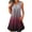 Wine, variant on Aeguzox Summer Dresses for Women Solid Gradient Ombre Sleeveless Round Neck Button Down,Sizes S-5XL