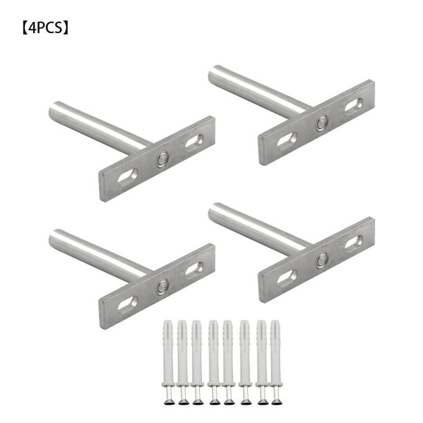 Worallymy 4 Uds. estante ciego soporte para gabinete de pared de oficina en casa soporte de Metal con tornillos de instalación Worallymy JD735809538