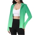 thumbnail image 4 of Ruimatai Women's UPF 50+ Hooded Sun Protection Jacket Long Sleeve Thumb Hole Casual Lightweight Outdoor Sports Cover Up for Summer, 4 of 7