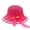 Hot Pink, variant on Kids Hat Sunflower And Bow Decoration Lightweight Breathable Brim Summer Beach Hat For Outdoor Play Travel Sun Hat