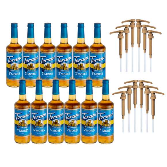 Torani Sugar-Free S'mores Flavoring Syrup Plastic 750 mL Bonus Squeeze Pump