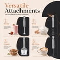 thumbnail image 4 of 1000W Immersion Blender 5-in-1, 20-Speed Hand Blender with Chopper, Whisk & Milk Frother, Stainless Steel Stick Blender, 4 of 8