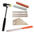 thumbnail image 1 of Guitarra Luthier Tool shamjiam Bass DIY Fret Crowning File Fret Rocker Fret Rubber Hammer 2x Protectores de Diapasón Y 2x Piedra de Moler, 1 of 9