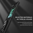 thumbnail image 4 of Nalacover for Samsung Galaxy Z Flip5 Rugged Shockproof Case, Finger Ring Holder Kickstand Magnetic Slim Fit Cover Compatible with Car Mount Anti-Scratches Case for Samsung Galaxy Z Flip5,Black, 4 of 11