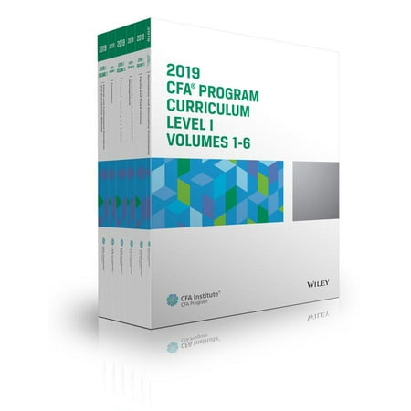 Cfa Program Curriculum 2019 Level I Volumes 1-6 Box