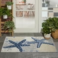 thumbnail image 4 of Nourison Aloha Indoor/outdoor Tropical  Blue/Grey Area Rug, 4 of 9