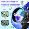 thumbnail image 5 of 70mm Aperture Refractor Telescope for Kids & Adults, 300mm Astronomy Telescope for Beginners, Portable Travel Telescope with Tripod & DIY Stickers, 5 of 8