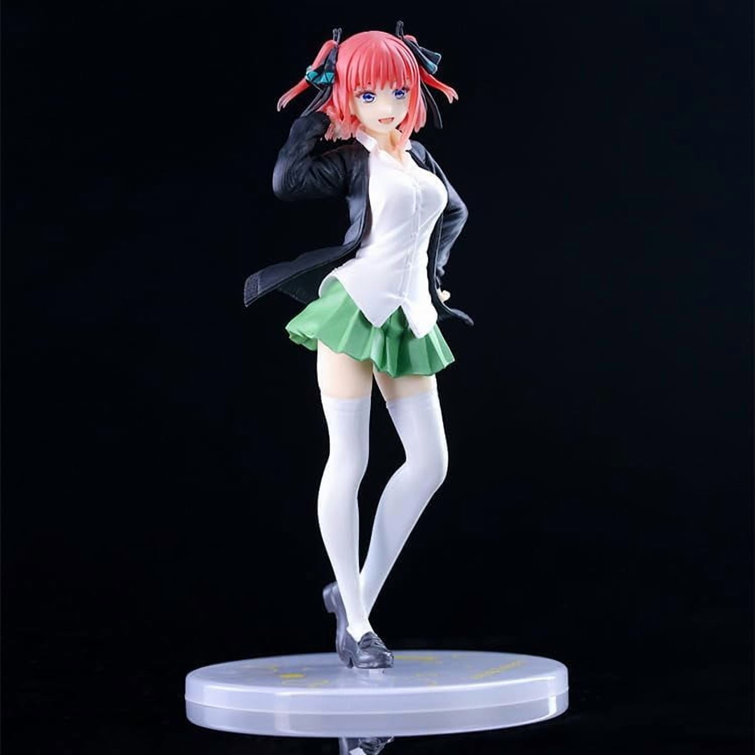 New Nakano Nino Figures, School Uniform Nino Action Figure Statue 20cm/7.9inch PVC Anime Character Model Collectible Decoration Craft Gift