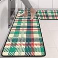 thumbnail image 2 of Kitchen Rugs Sets Of 2,Multi Color Checkerboard Checkered Pattern Anti Fatigue Kitchen Mat Rugs Non Slip Washable,Decorative Kitchen Floor Mats for Kitchen,Sink,Laundry,17"x47"+17"x47", 2 of 5