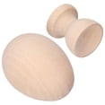 thumbnail image 4 of Huevo de Pascua de madera,Huevo de Pascua de madera Sin pintar Huevo de madera sin pintar Huevos de madera para decorar calidad de nivel superior, 4 of 8