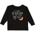 thumbnail image 3 of Inktastic I Love My Maw Maw To The Moon and Back Boys or Girls Long Sleeve Toddler T-Shirt, 3 of 5